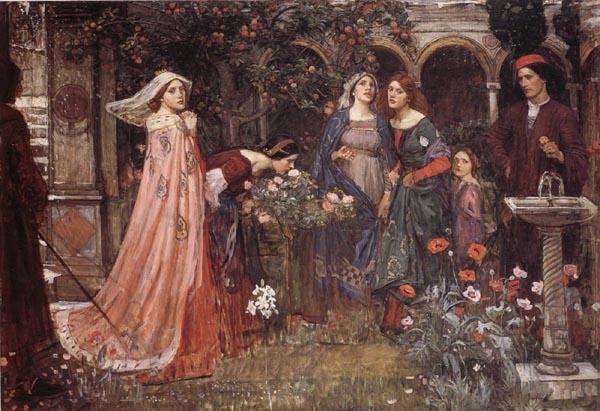 John William Waterhouse The Enchanted Garden oil painting image